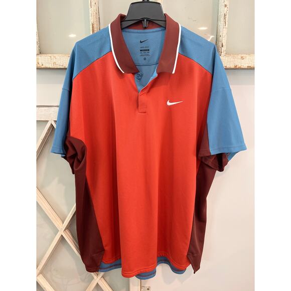 Nike mens XXL Nike Golf Club polo shirt color block - Picture 1 of 5